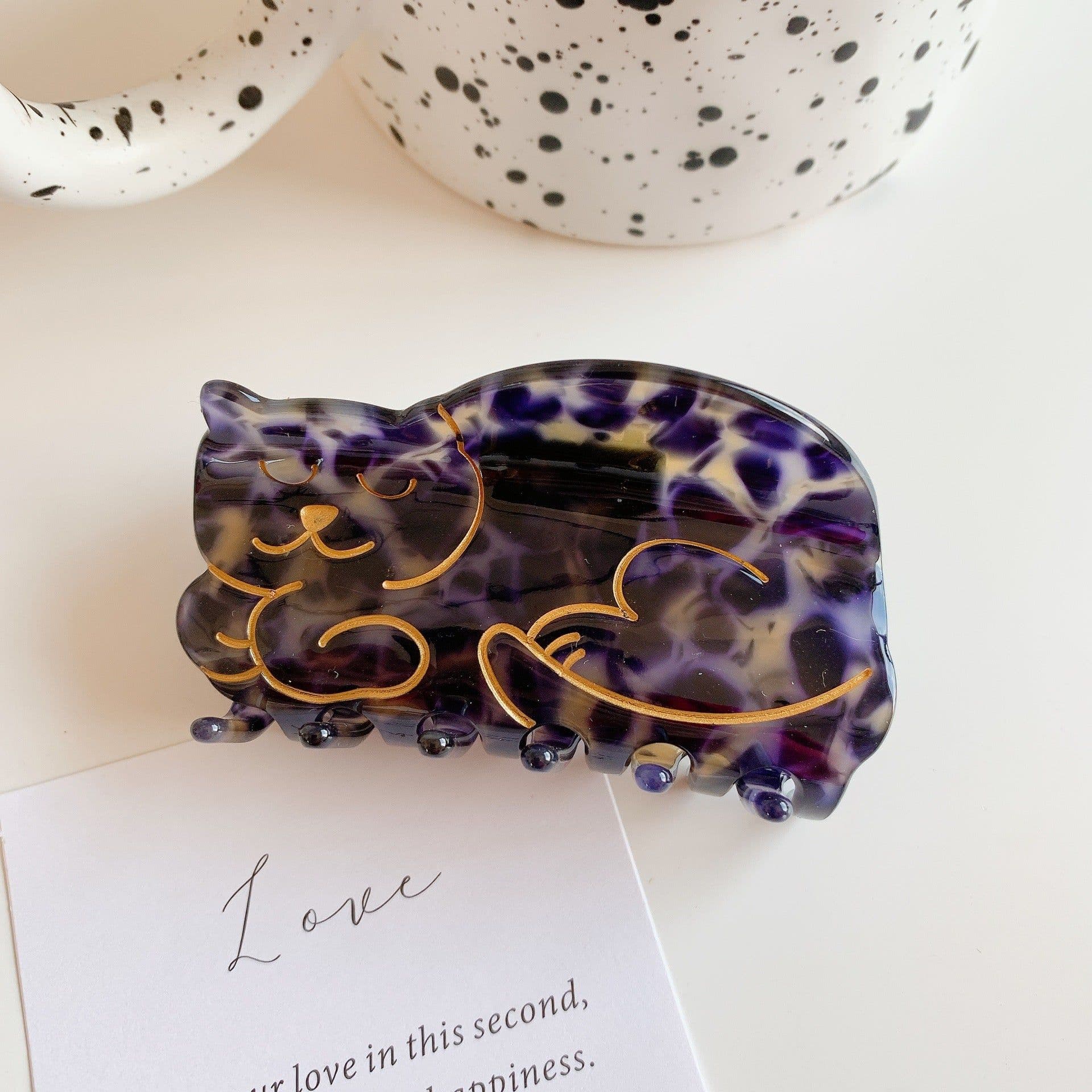image-PAWSOME PETS NEW YORK Hand-painted Cat Breed Claw Hair Clip #3 | Eco-Friendly