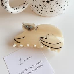 image-PAWSOME PETS NEW YORK Hand-painted Cat Breed Claw Hair Clip #6 | Eco-Friendly