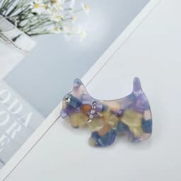 image-PAWSOME PETS NEW YORK Hand-painted Dog Hair Clip all colors | Eco-Friendly