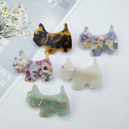 image-PAWSOME PETS NEW YORK Hand-painted Dog Hair Clip all colors | Eco-Friendly