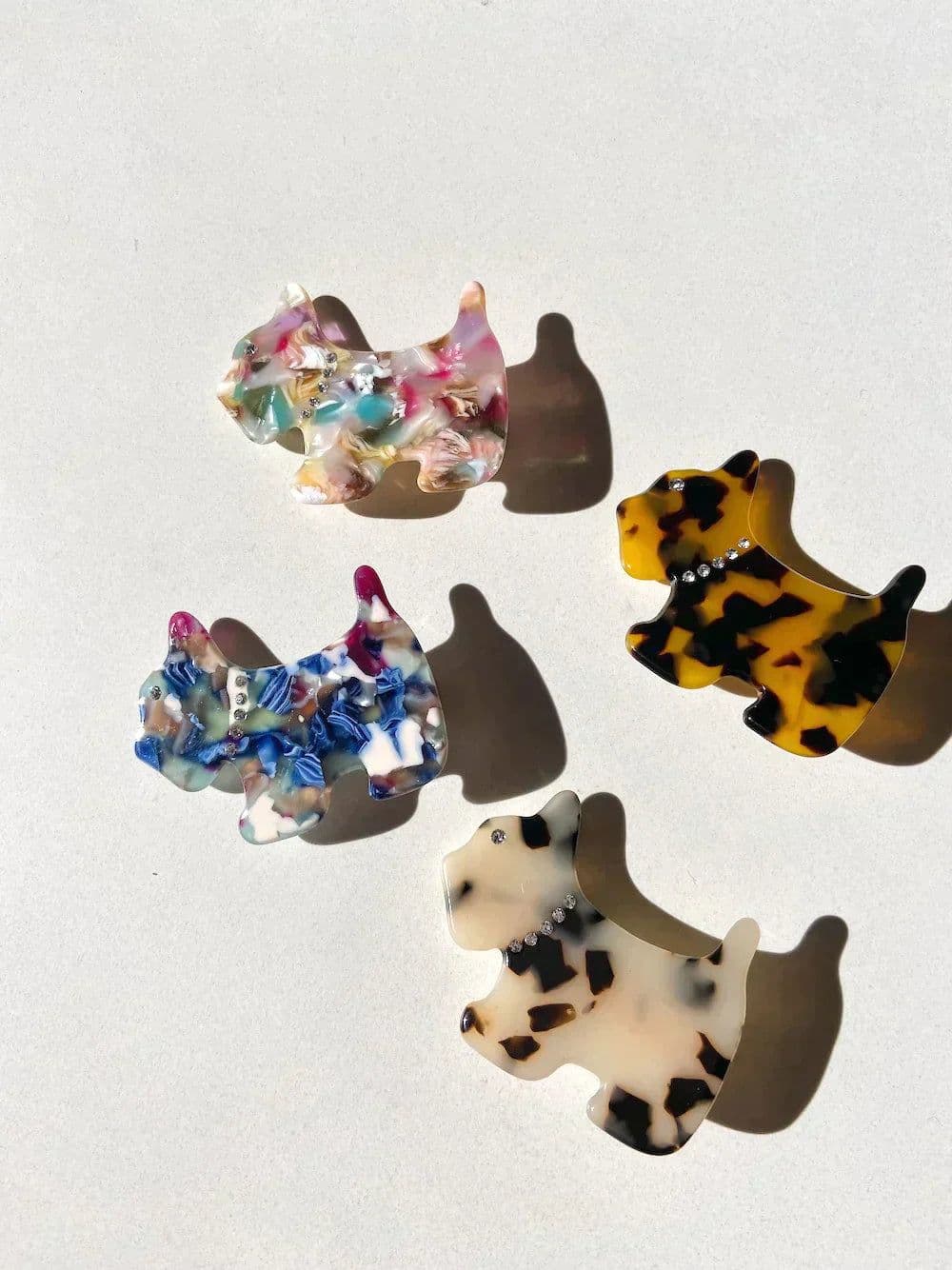 image-PAWSOME PETS NEW YORK Hand-painted Dog Hair Clip all colors | Eco-Friendly