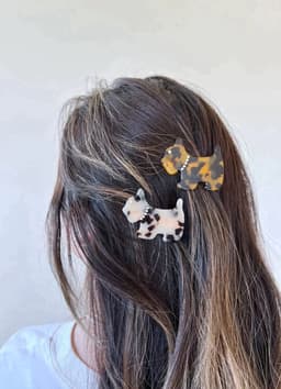 image-PAWSOME PETS NEW YORK Hand-painted Dog Hair Clip all colors | Eco-Friendly