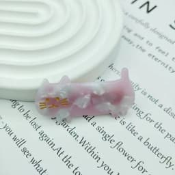 image-PAWSOME PETS NEW YORK Hand-painted Kitty Cat Hair Clip all colors | Eco-Friendly