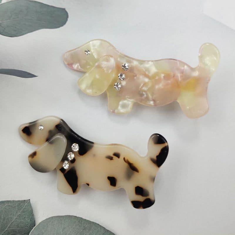 image-PAWSOME PETS NEW YORK Hand-painted King Charles Dog Hair Clip all colors | Eco-Friendly