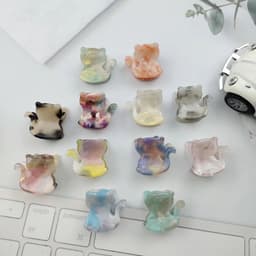 image-PAWSOME PETS NEW YORK Hand-painted Standing Cat Hair Clip all colors | Eco-Friendly