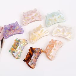 image-PAWSOME PETS NEW YORK Hand-painted Cat Head Claw Hair Clip #6 | Eco-Friendly