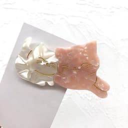 image-PAWSOME PETS NEW YORK Hand-painted Friendship Cat Hair Clip all colors | Eco-Friendly