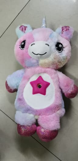 image-Cross-border foreign trade spot children's baby cartoon plush starry sky dream projection lamp Christmas light appease toy lamp
