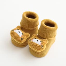 image-21 Autumn and Winter Baby Warm Socks Baby Non-Slip Velvet Thickening Terry-Loop Hosiery Middle-Long Stockings