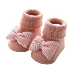 image-21 Autumn and Winter Baby Warm Socks Baby Non-Slip Velvet Thickening Terry-Loop Hosiery Middle-Long Stockings