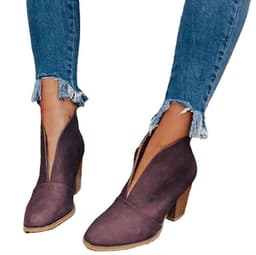 image-AliExpress Amazon popular short boots 2021 European and American fashion comfortable slip-on fashion boots women's large size spot