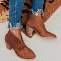 image-AliExpress Amazon popular short boots 2021 European and American fashion comfortable slip-on fashion boots women's large size spot
