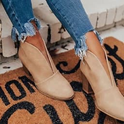 image-AliExpress Amazon popular short boots 2021 European and American fashion comfortable slip-on fashion boots women's large size spot