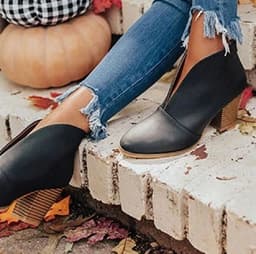 image-AliExpress Amazon popular short boots 2021 European and American fashion comfortable slip-on fashion boots women's large size spot