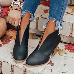 image-AliExpress Amazon popular short boots 2021 European and American fashion comfortable slip-on fashion boots women's large size spot