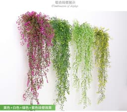 image-Simulation Admiralty willow wall hanging rattan flower vine artificial flower rattan living room wall hanging wall plastic flower artificial flower green plant