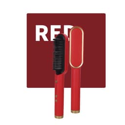 image-Amazon's same hair straightener comb straightener for curly hair dual-use hot air comb electric heating curling iron negative ion does not hurt your hair