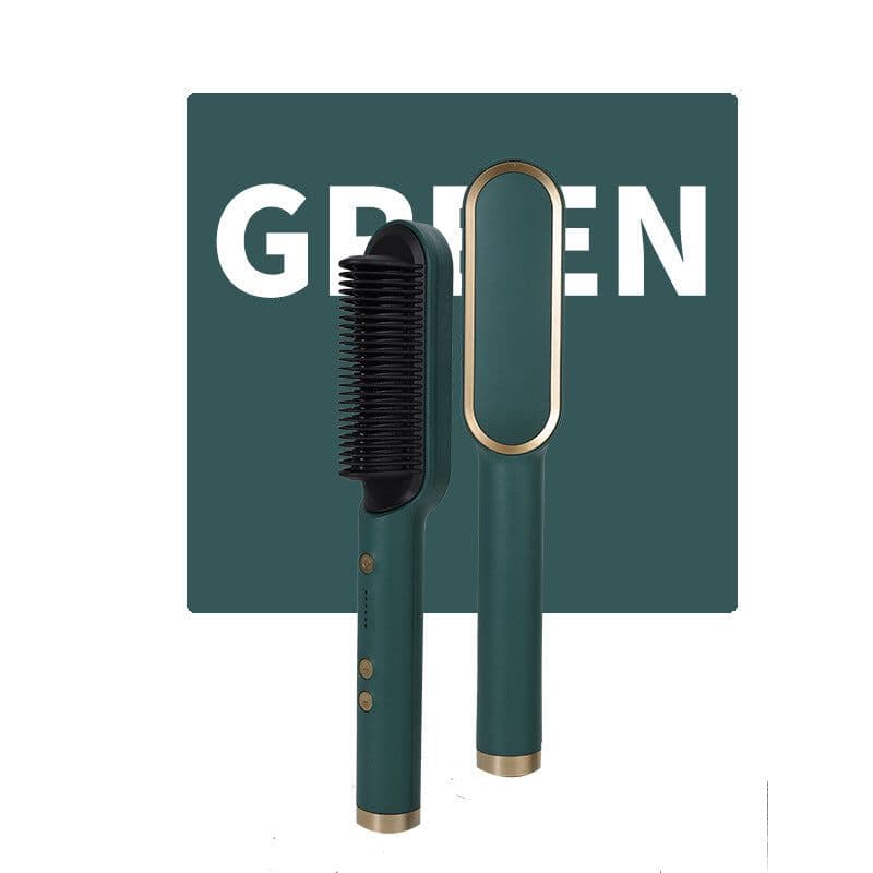 image-Amazon's same hair straightener comb straightener for curly hair dual-use hot air comb electric heating curling iron negative ion does not hurt your hair