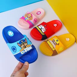 image-Children's slippers summer Wang Wang team boys and children indoor soft bottom household girls princess baby cute sandals and slippers