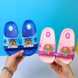 image-Children's slippers summer Wang Wang team boys and children indoor soft bottom household girls princess baby cute sandals and slippers