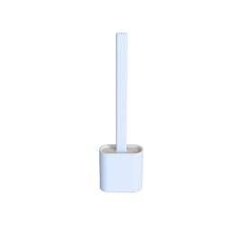 image-Xiangjiayoupin creative wall-mounted crevice long handle toilet brush soft glue brush head set household toilet cleaning brush