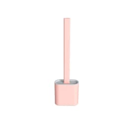 image-Xiangjiayoupin creative wall-mounted crevice long handle toilet brush soft glue brush head set household toilet cleaning brush