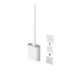 image-Xiangjiayoupin creative wall-mounted crevice long handle toilet brush soft glue brush head set household toilet cleaning brush