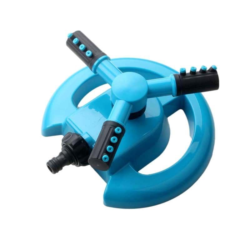 image-360 degree automatic rotation lawn watering three-arm sprinkler three-prong sprinkler garden watering automatic irrigation tool