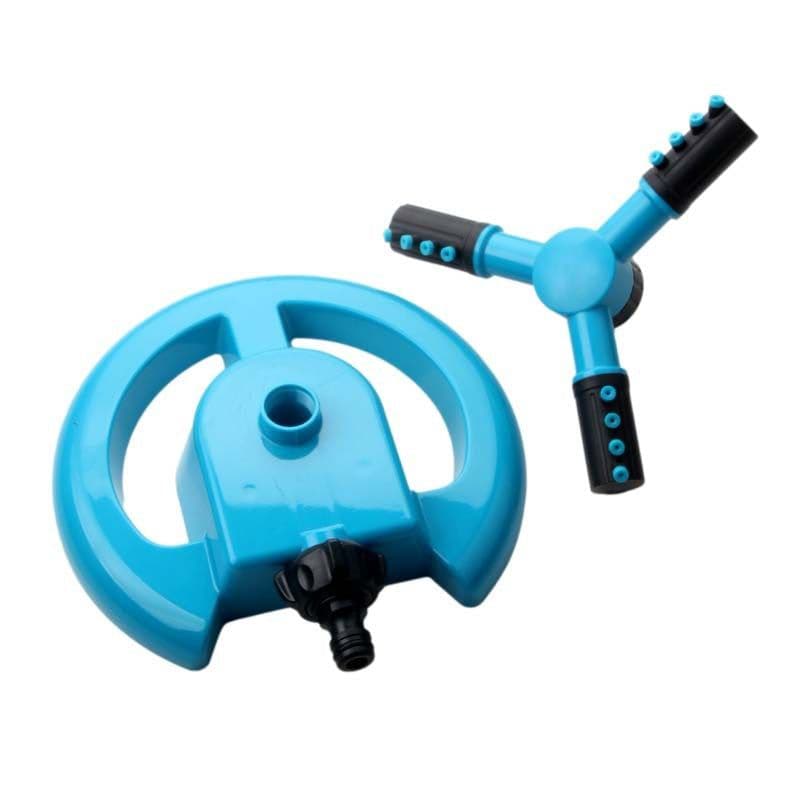 image-360 degree automatic rotation lawn watering three-arm sprinkler three-prong sprinkler garden watering automatic irrigation tool