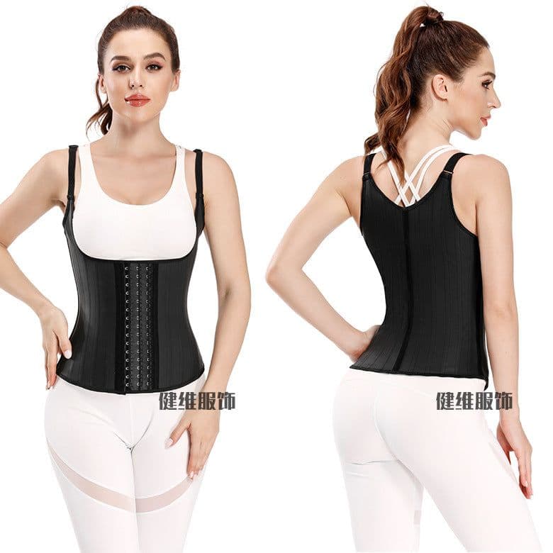 image-Shapewear Latex Vest 25 Bone Smooth Corset Yoga Plastic Waist Repair Sweatshirt Tights Corsets Foreign trade