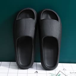 image-Weisheng flip flops male cross-border bathroom couples home drag new feces sense home slippers female summer indoor