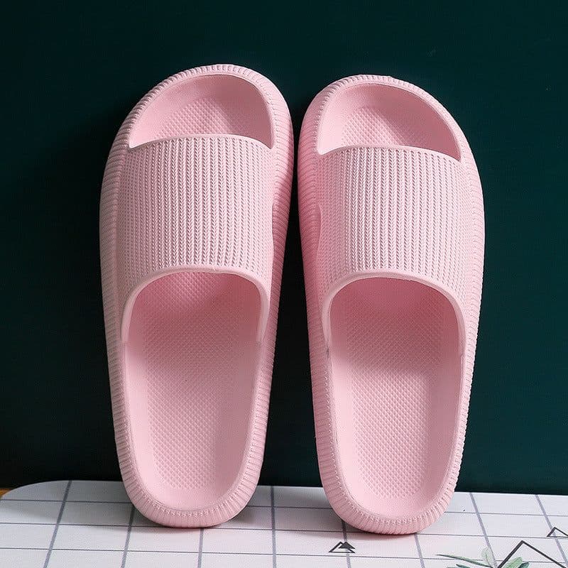 image-Weisheng flip flops male cross-border bathroom couples home drag new feces sense home slippers female summer indoor