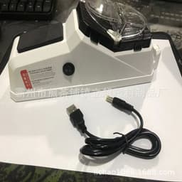 image-Household electric knife sharpener, electric knife sharpener, multi-function automatic knife sharpener, stall running rivers and lakes factory wholesale