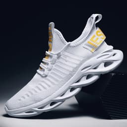 image-Cross-border large size men's shoes flying woven mesh shoes men's casual sports shoes trendy shoes breathable old shoes running shoes G101