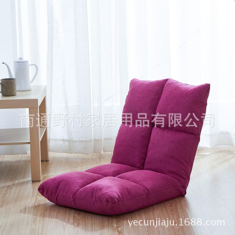image-Nomura Beige Linen Japanese Simple Single Sofa 96x35 Modern Minimalist