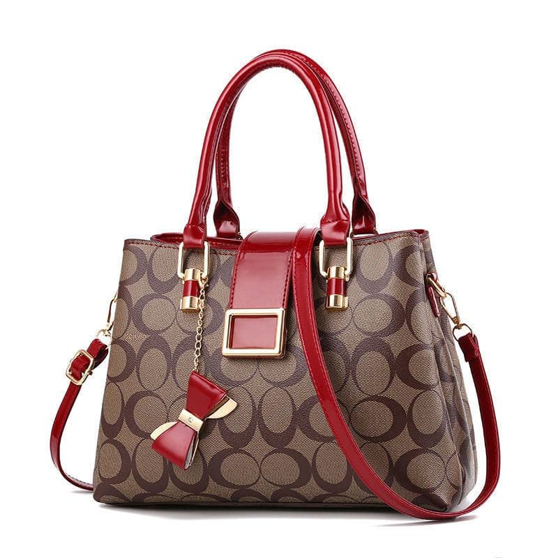 image-Atmospheric lady bag 2021 summer new fashion middle-aged female bag mother one shoulder messenger retro portable big bag