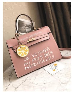 image-New wild women's bag trend PU bag simple Kelly letter handbag fashion casual shoulder Messenger bag wholesale