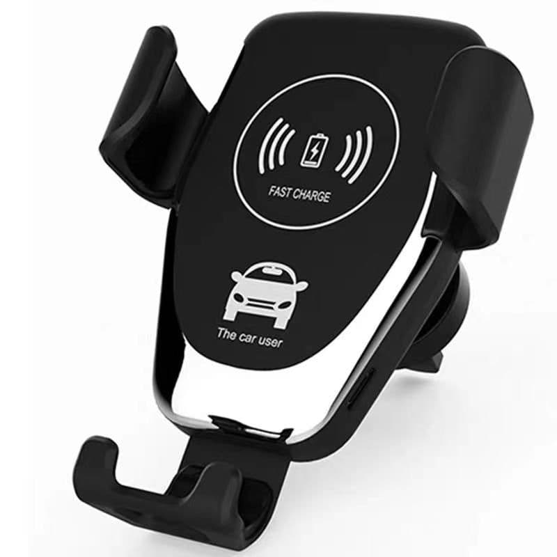 image-Q12 Wireless Car Phone Holder Charger 10W Gravity Induction Cross-border Shipping Manufacturers Wholesale Printing Pattern