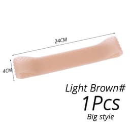 image-Silicon Wig Band Elastic Wig Grip Brown Transparent Black Headband For Fix Wigs Beige Hair Band Without Gel Or Glue Non Slip