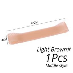 image-Silicon Wig Band Elastic Wig Grip Brown Transparent Black Headband For Fix Wigs Beige Hair Band Without Gel Or Glue Non Slip