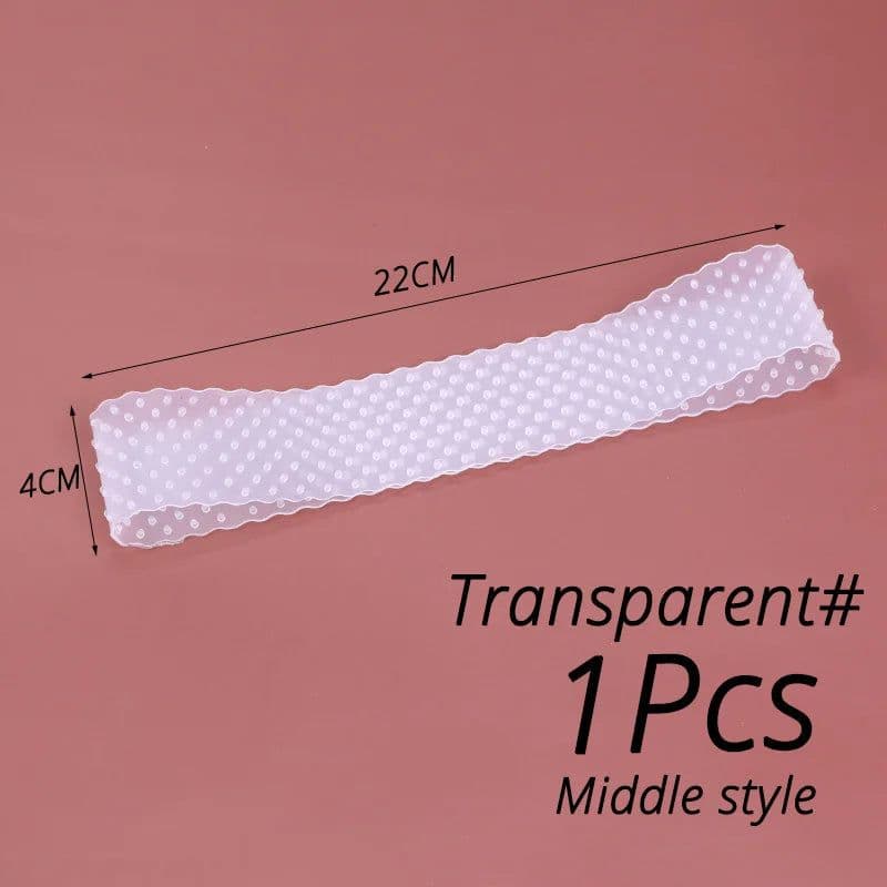 image-Silicon Wig Band Elastic Wig Grip Brown Transparent Black Headband For Fix Wigs Beige Hair Band Without Gel Or Glue Non Slip