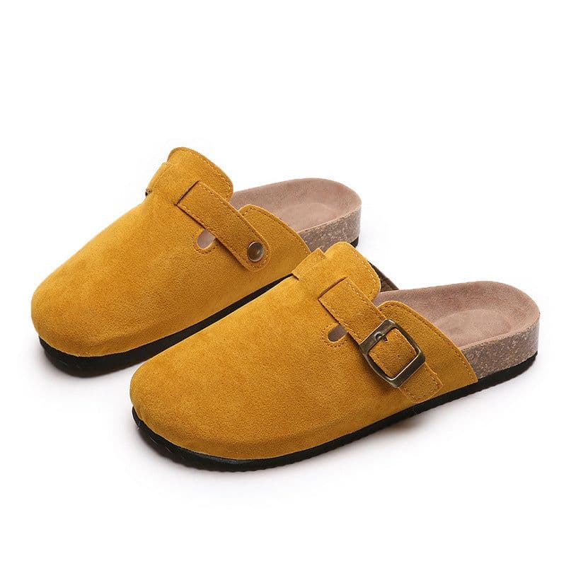image-Baotou slippers female couple cork drag wish cross-border large size foreign trade Roman shoes casual half drag lazy shoes tide