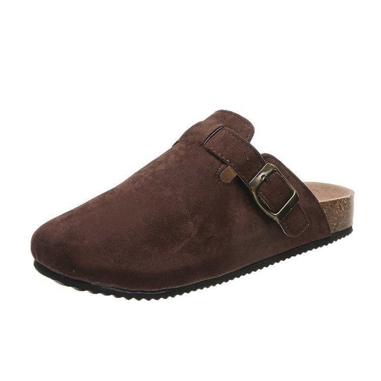 image-Baotou slippers female couple cork drag wish cross-border large size foreign trade Roman shoes casual half drag lazy shoes tide