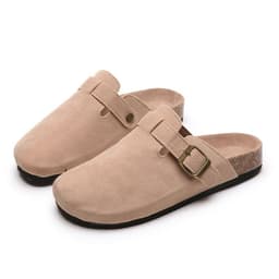 image-Baotou slippers female couple cork drag wish cross-border large size foreign trade Roman shoes casual half drag lazy shoes tide