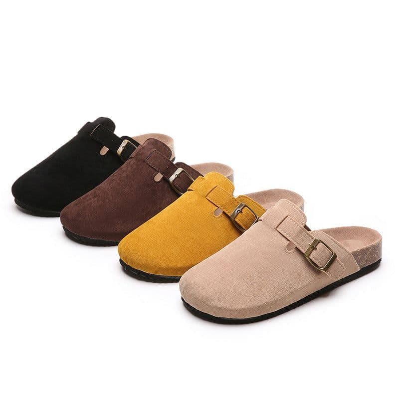 image-Baotou slippers female couple cork drag wish cross-border large size foreign trade Roman shoes casual half drag lazy shoes tide