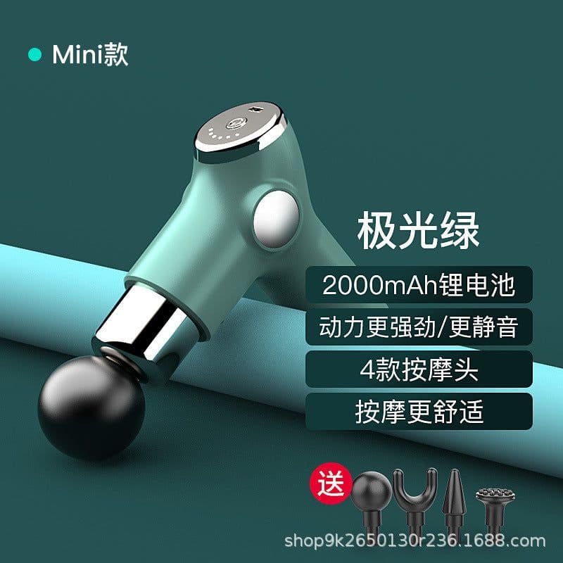 image-Mini Pocket Fascia Gun Fitness Equipment Relaxation Muscle Massager Cervical Spine Massager Household Electric Massage Gun
