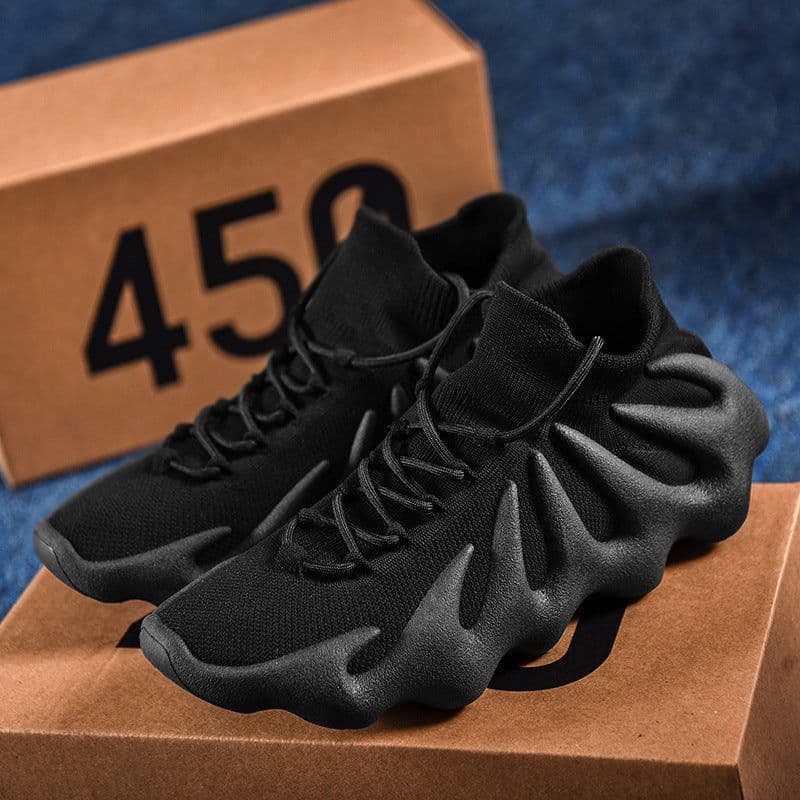 image-Foreign trade large size Putian factory breathable high elastic men's shoes Grandpa same coconut shoes trend fashion running shoes 450