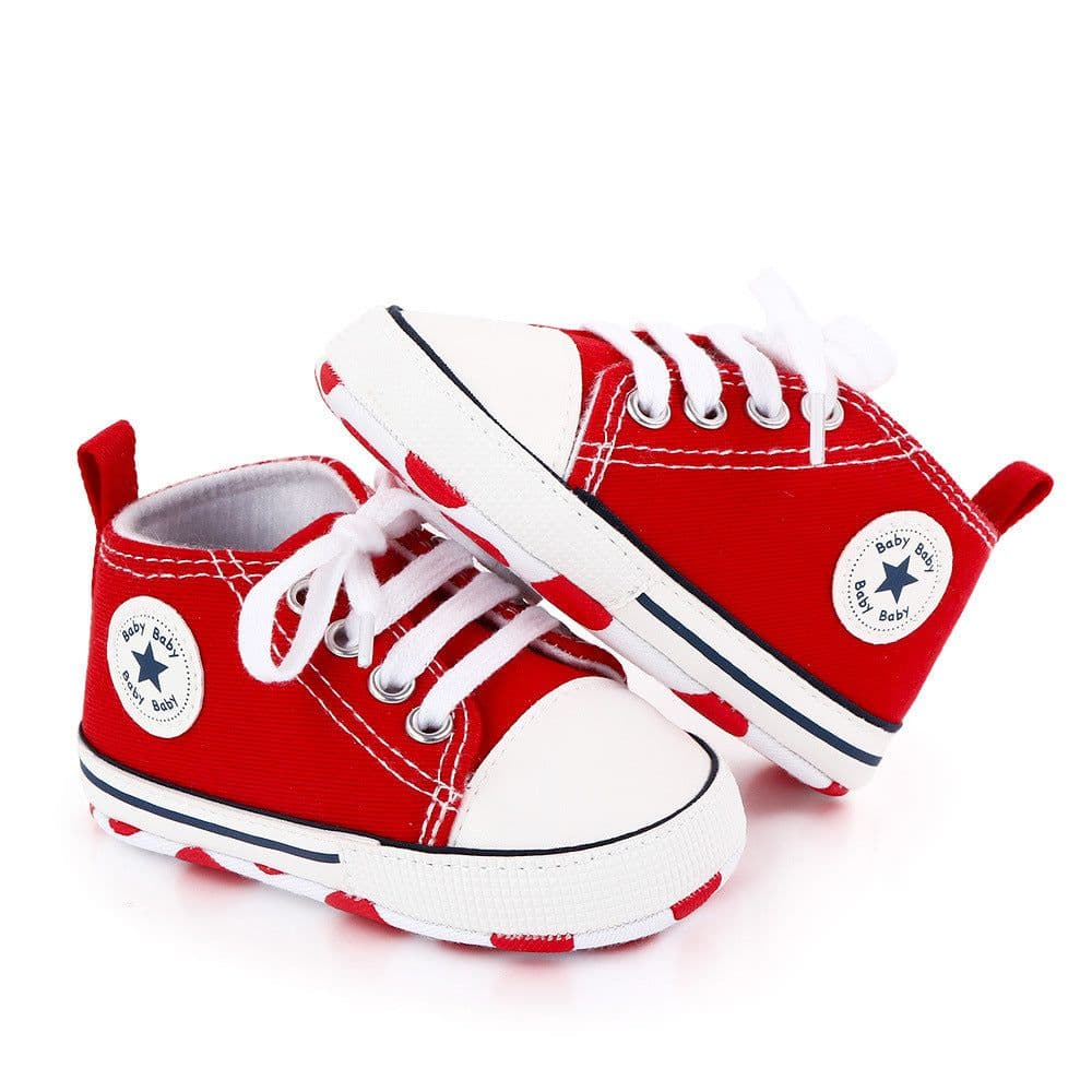 image-Baby shoes spring and autumn baby shoes soft bottom star canvas toddler shoes baby shoes wholesale 2486 total