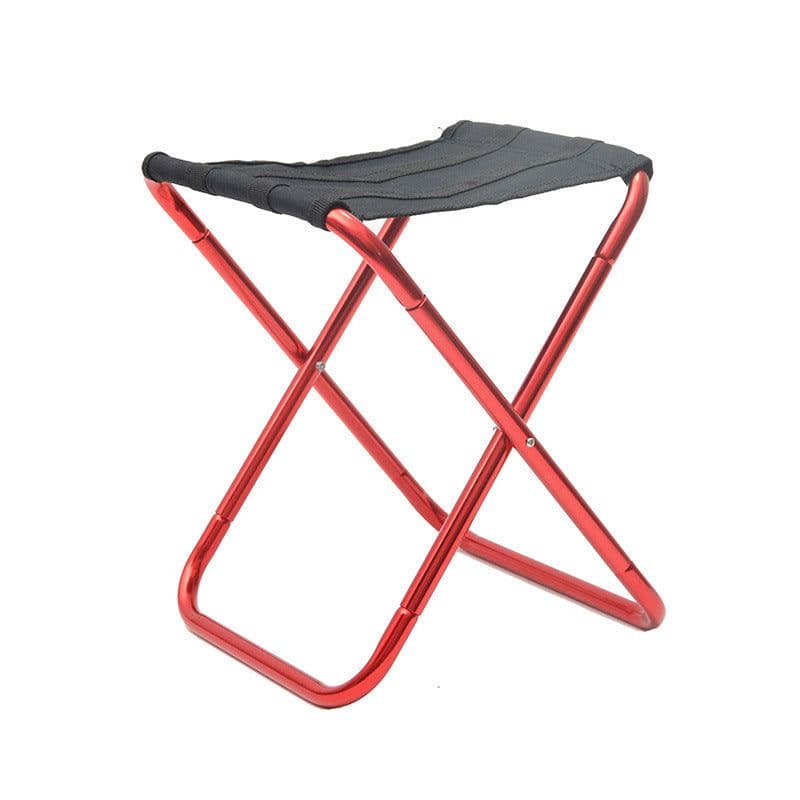 image-Outdoor fishing folding stool chair portable pony stool stainless steel fishing folding backrest chair factory wholesale