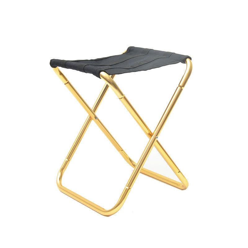image-Outdoor fishing folding stool chair portable pony stool stainless steel fishing folding backrest chair factory wholesale